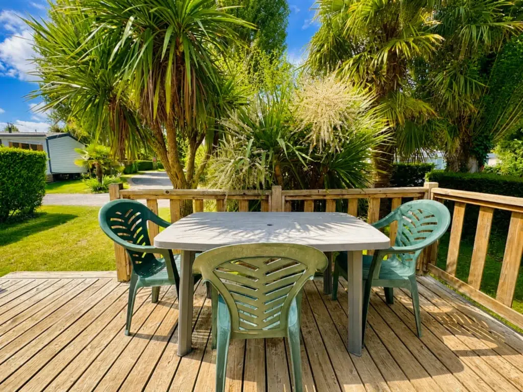 camping cabourg mobil home 2chambres 3
