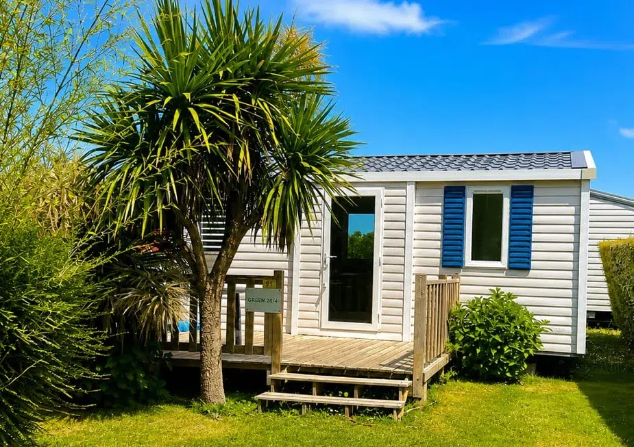 camping cabourg mobil home 2 chambres 1